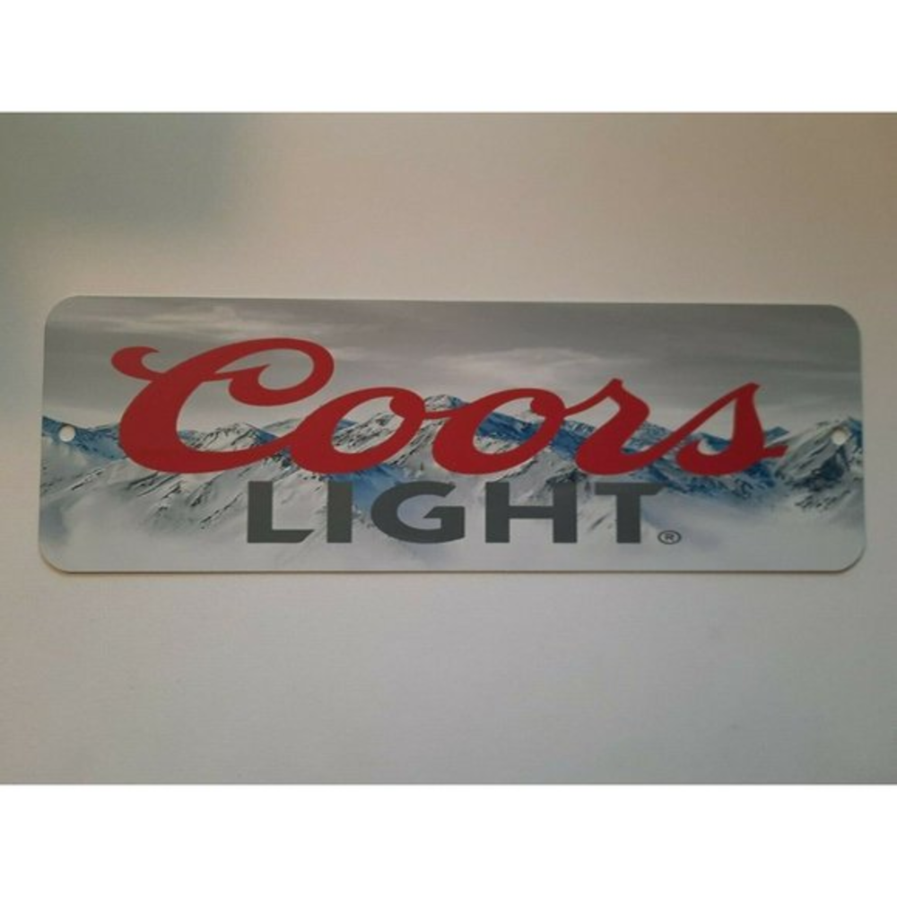 Coors Light Banner 4x12 Metal Wall‎ Sign